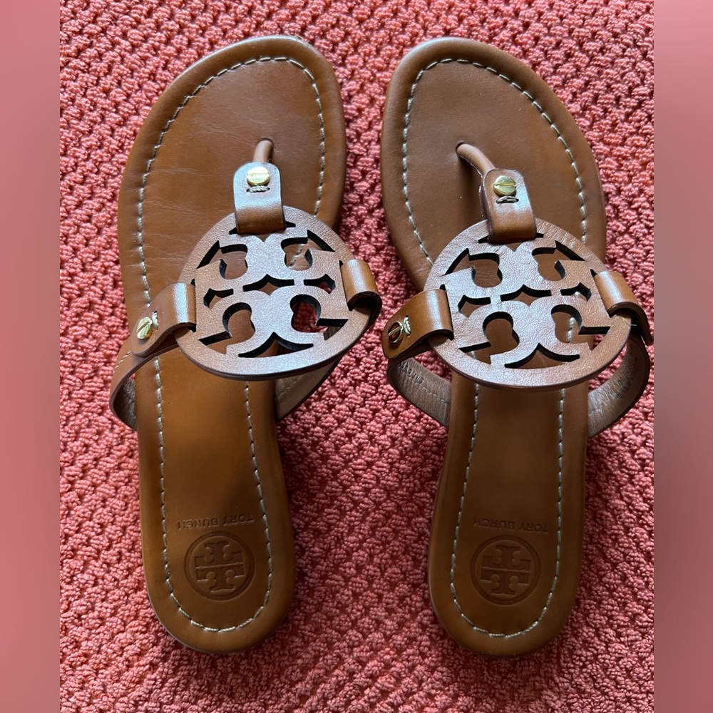 Tory Burch Miller Tan Sandals
